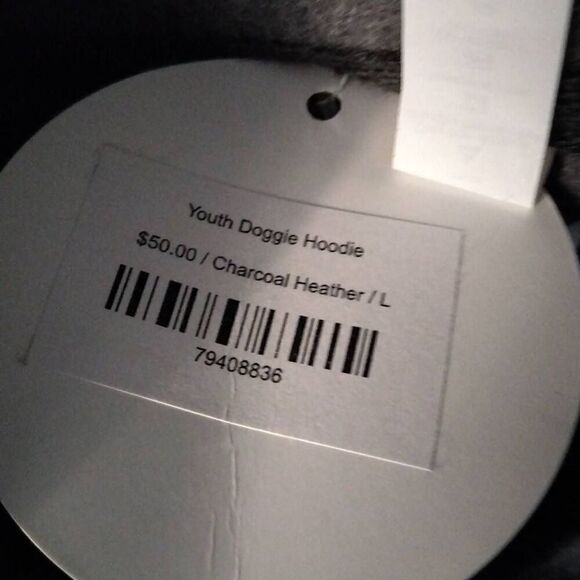 Wicked Dog Hoodie, Youth, Large, Grey, NWT - Picture 7 of 8